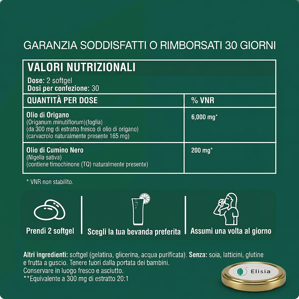 Elisia® Softgel di Olio di Origano